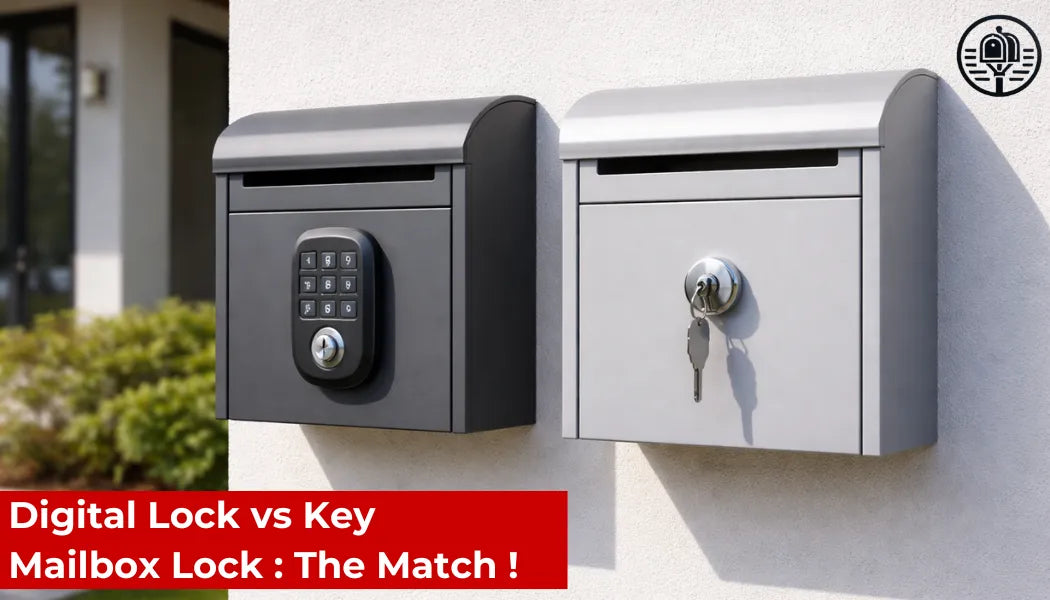 Digital Lock vs Key Mailbox Lock : The Match !