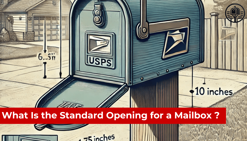 What Is the Standard Opening for a Mailbox ?