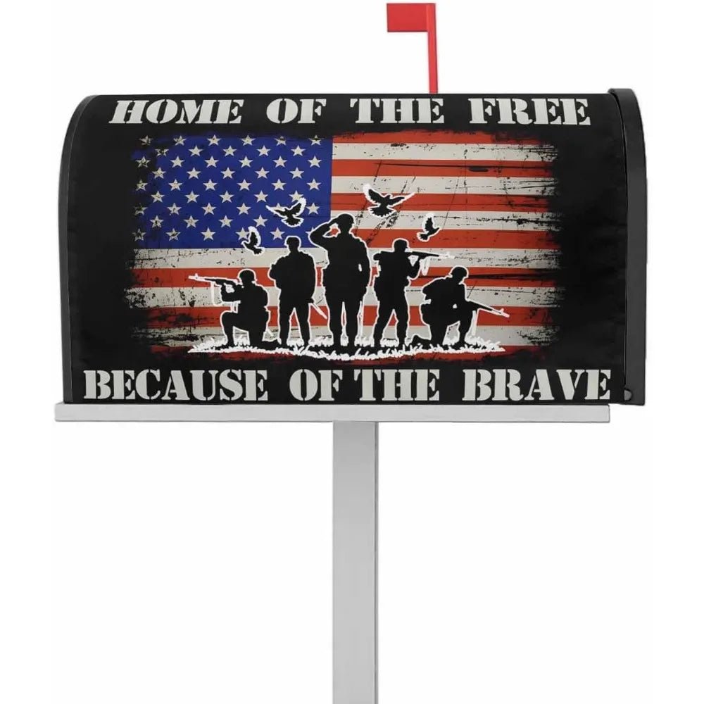 Patriotic Memorial Day Mailbox Cover