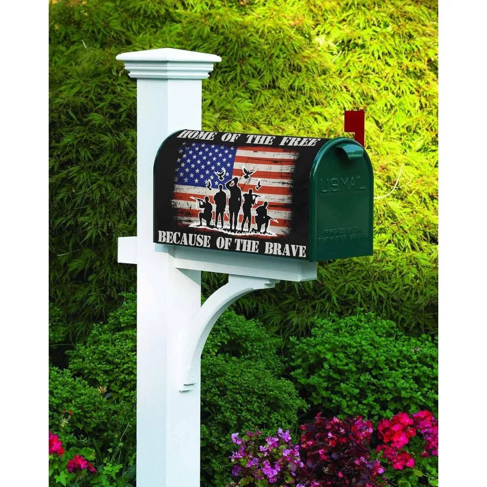 Patriotic Memorial Day Mailbox Cover