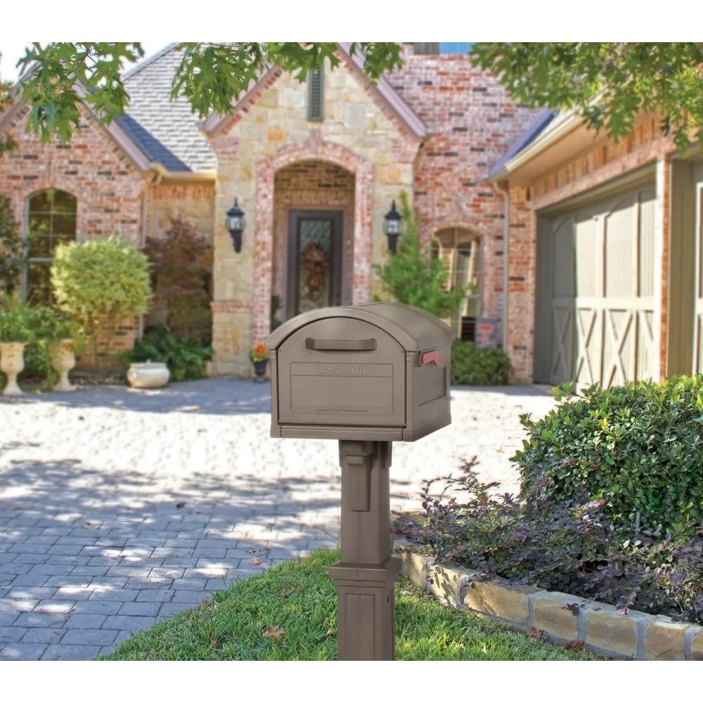 Plastic Mailbox and Post Kit