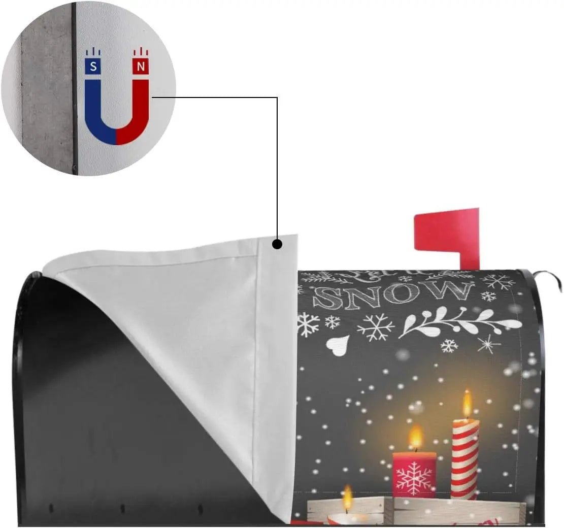 Merry Christmas Gnome Mailbox Cover