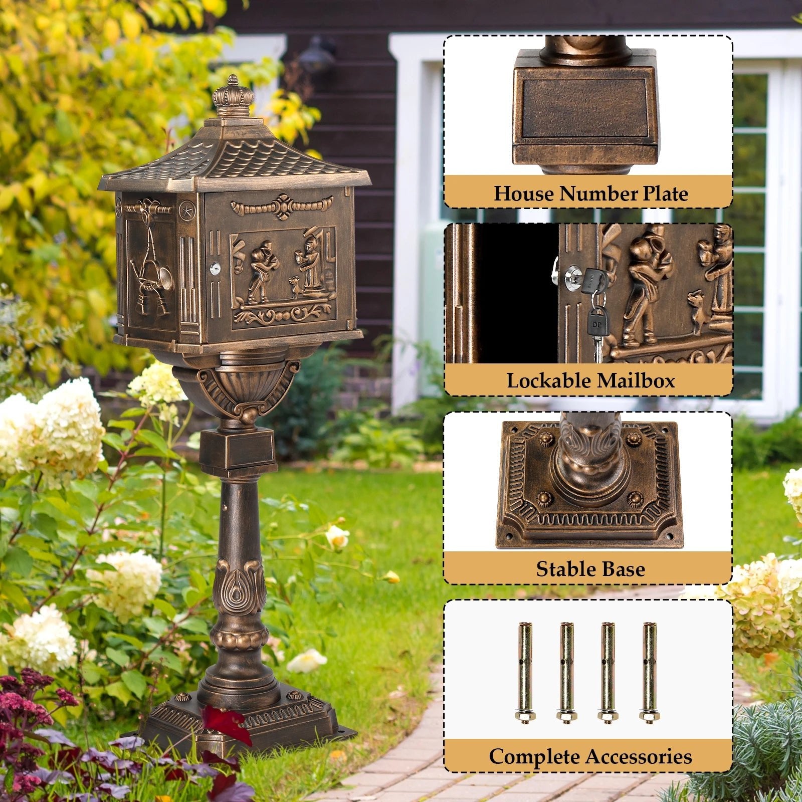 Vintage Mailbox and Post