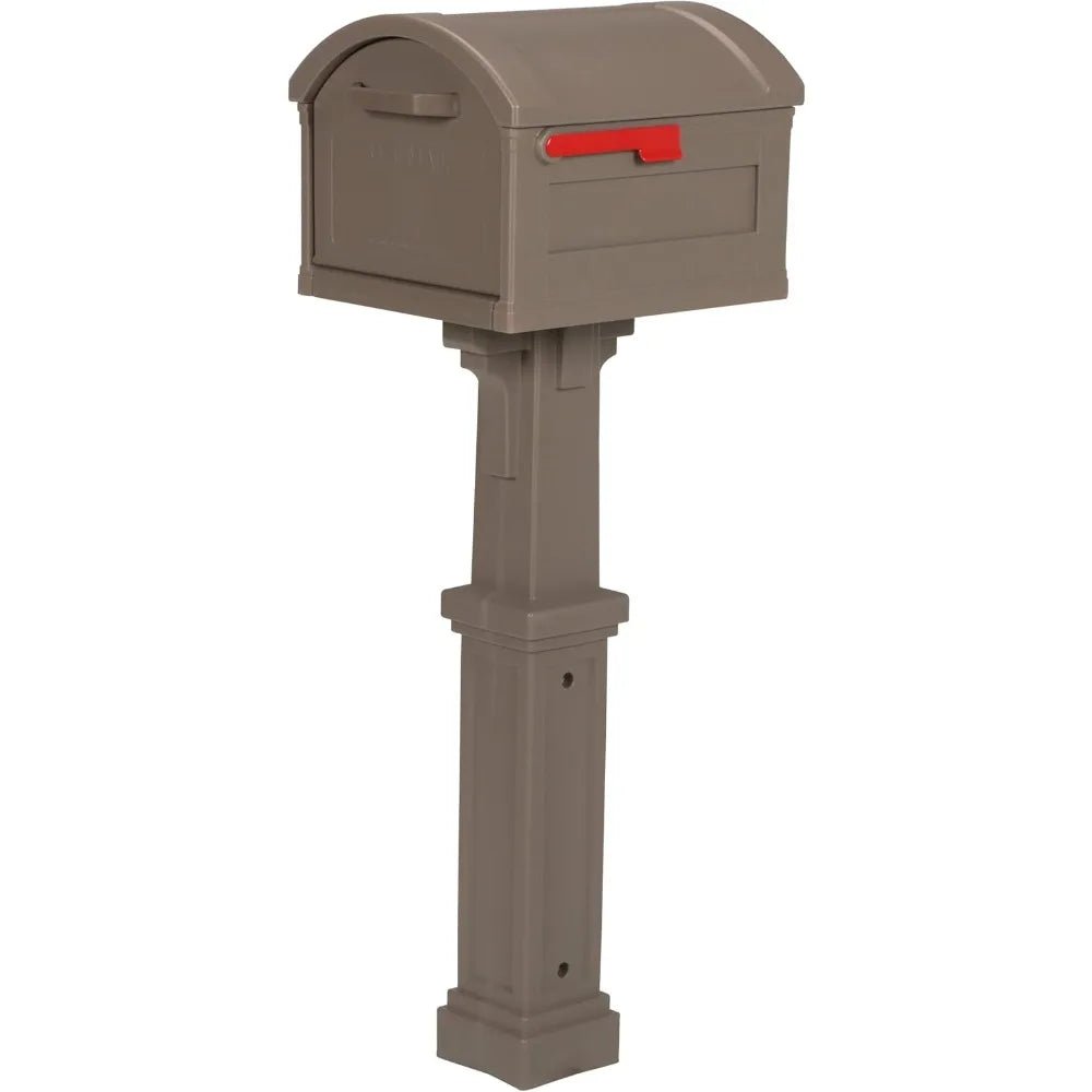 Plastic Mailbox and Post Kit