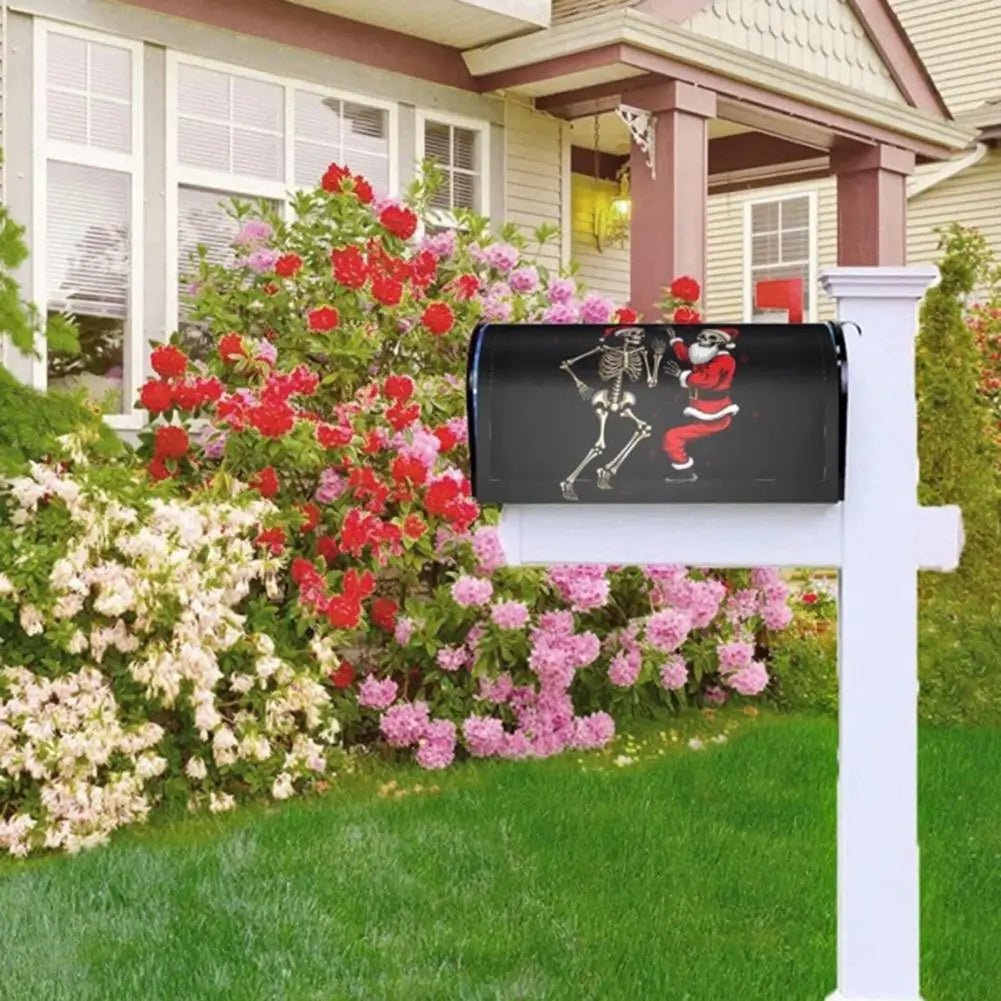 Skeleton Christmas Mailbox Cover 2