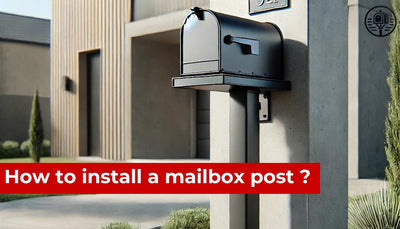 How to install a mailbox post