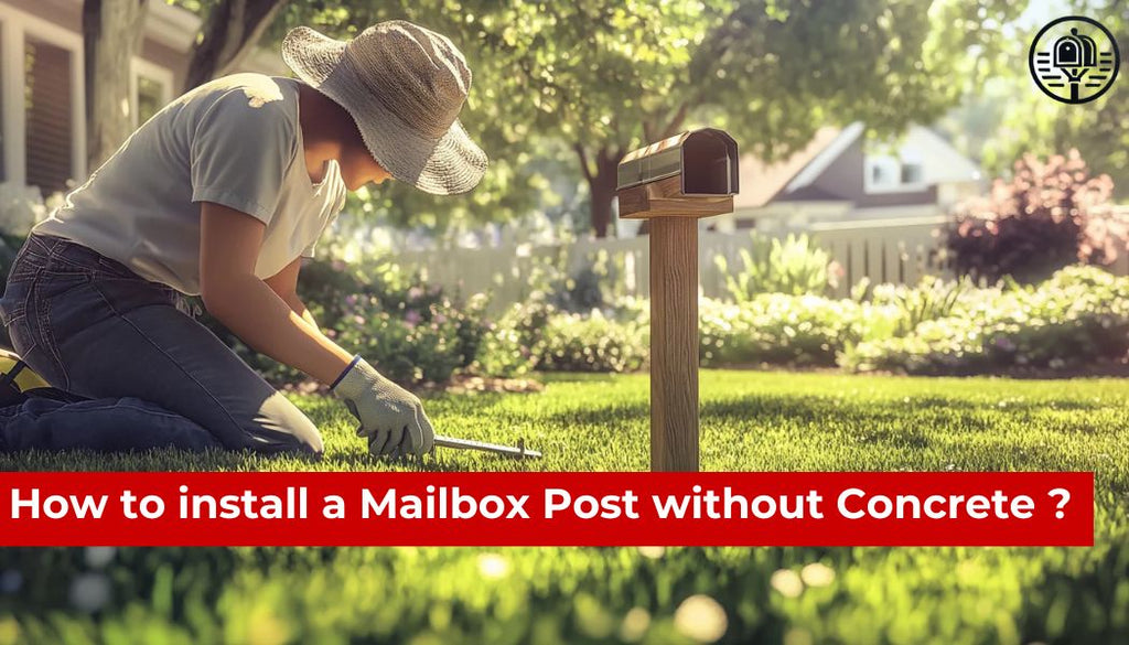 How to install a Mailbox Post without concrete ?