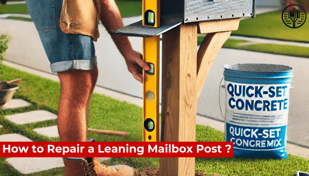 How to Repair a Leaning Mailbox Post ?