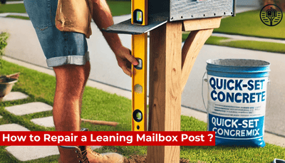 How to Repair a Leaning Mailbox Post ?