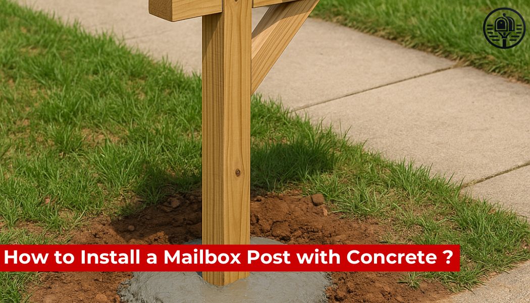 How to Install a Mailbox Post with Concrete