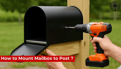 How to Mount Mailbox to Post ?