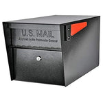 Modern Black Mailbox