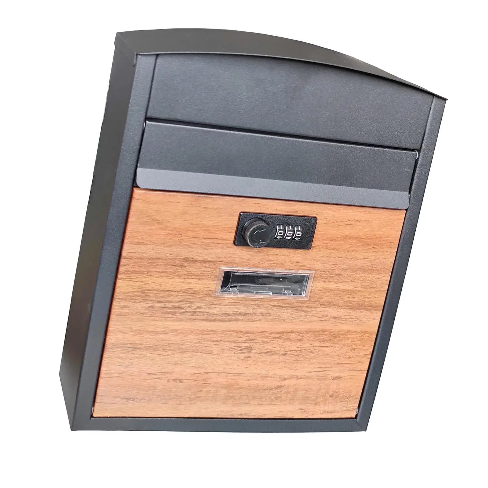 Modern Wall-Mounted Wooden Mailbox