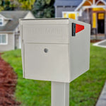 Modern White Mailbox