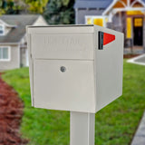 Modern White Mailbox