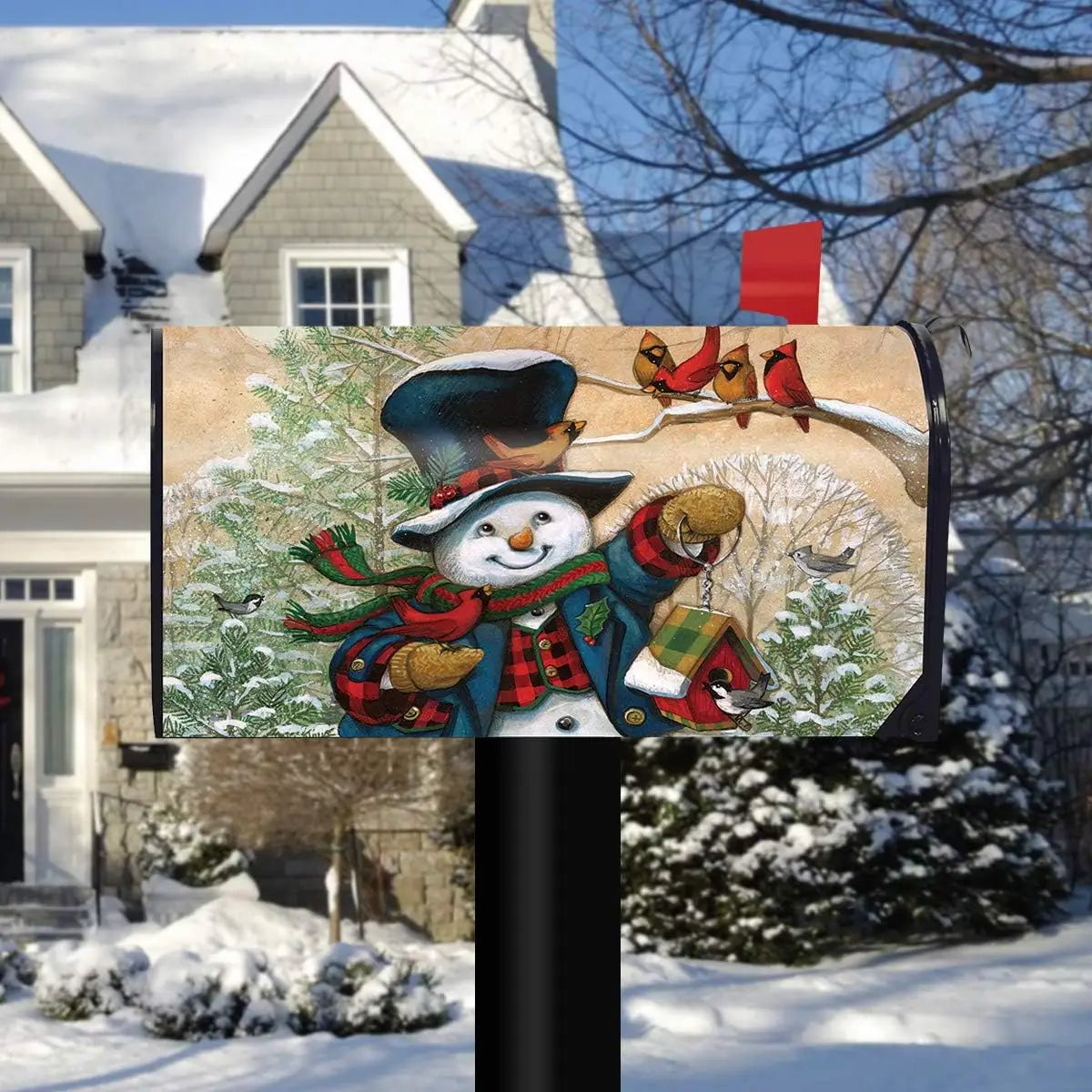 Snowman Magnetic Mailbox Cover
