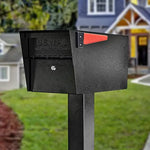 Modern Black Mailbox