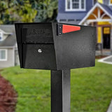 Modern Black Mailbox