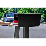 Black Metal Modern Mailbox